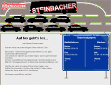 Tablet Screenshot of fahrschule-steinbacher.de